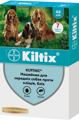 Bayer KILTIX - нашийник від бліх і кліщів для собак середніх порід - 48 см % Petmarket