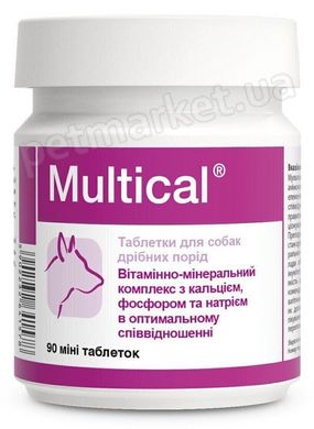 Dolfos MultiCal Mini вітамінно-мінеральна добавка для собак міні-порід, 90 табл. Petmarket