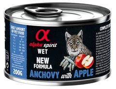 Alpha Spirit Adult Cat Anchovy & Red Apple - консерви для котів (анчоуси/червоні яблука) Petmarket