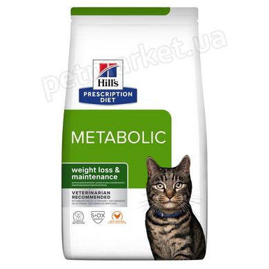 Hill's PD Feline METABOLIC - дієтичний корм для корекції ваги котів - 3 кг Petmarket