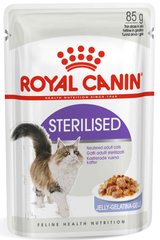 Royal Canin STERILISED Jelly шматочки в желе - вологий корм для стерилізованих котів та кішок - 85 г % Petmarket