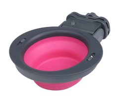 Dexas Kennel Bowl - миска складна з кріпленням в клітках собак - 240 мл, Рожевий Petmarket