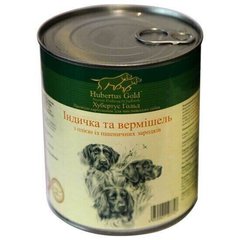 Hubertus Gold ІНДИЧКА з локшиною і маслом зародків пшениці - консерви для собак - 800 г % Petmarket