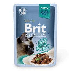 Brit Premium Beef Fillets вологий корм для котів (філе яловичини у соусі) - 85 г Petmarket