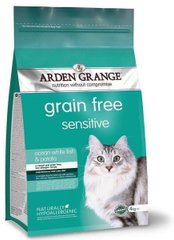 Arden Grange ADULT CAT Sensitive - беззерновий корм для чутливих кішок - 8 кг % Petmarket