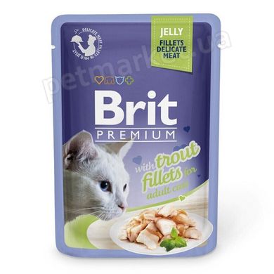 Brit Premium Trout Fillets вологий корм для котів (філе форелі у желе) - 85 г Petmarket