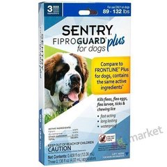 Sentry FIPROGUARD PLUS XL - Фіпрогард Плюс - краплі від бліх, кліщів і вошей для собак 40-60 кг - 1 піпетка % Petmarket
