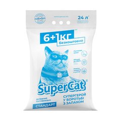 SuperCat СТАНДАРТ - древесный наполнитель для кошачьего туалета Petmarket