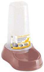 Stefanplast BREAK RESERVE Food/Water - диспенсер для воды и корма для собак и кошек - 650 мл, Серый Petmarket