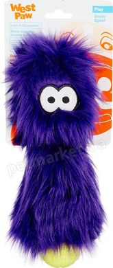 West Paw CUSTER - Кастер - плюшева іграшка для собак - 26 см, фіолетовий Petmarket