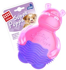 GiGwi Suppa Puppa Бегемотик - игрушка для щенков, 9 см, Розовый Petmarket