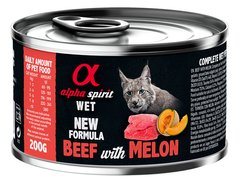 Alpha Spirit Adult Cat Beef & Melon - консервы для кошек (говядина/дыня) Petmarket