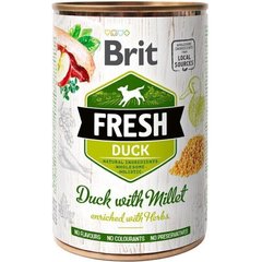 Brit Fresh DUCK with MILLET - консерви для собак (качка/пшоно) - 400 г x 6 шт Petmarket