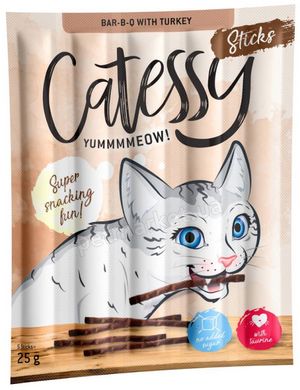 Catessy Sticks Индейка Барбекю палочки-лакомства для кошек - 5 шт. Petmarket