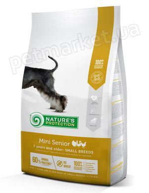Nature's Protection Mini Senior корм для собак дрібних порід старше 7 років - 7,5 кг Petmarket