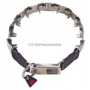 Sprenger NECK-TECH SPORT Stainless - пластинчастий строгий нашийник з замком ClicLock для собак - 60 см Petmarket