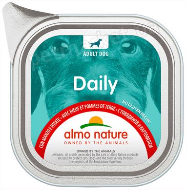 Almo Nature Daily Говядина/картофель влажный корм для собак - 100 г Petmarket