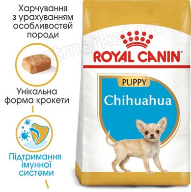 Royal Canin CHIHUAHUA Puppy - корм для цуценят чихуахуа - 1,5 кг + 4 паучі (консерви) Petmarket