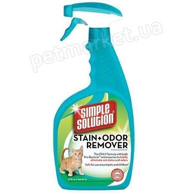 Simple Solution Cat Stain and Odor Remover - засіб для видалення запахів і плям від життєдіяльності кішок Petmarket