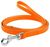 Collar WauDog GLAMOUR - кожаный поводок для собак - 25 мм Оранжевый Petmarket