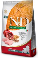 N&D Puppy Medium & Maxi Chicken & Pomegranate низькозерновий корм для цуценят середніх/великих порід (курка/гранат) - 12 кг Petmarket