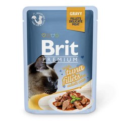 Brit Premium Tuna Fillets влажный корм для кошек (филе тунца в соусе) - 85 г х24 шт. Petmarket