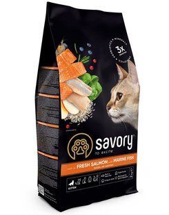 Savory Kitten rich in Fresh Salmon with Marine Fish - сухой корм для котят (лосось/морская рыба) Petmarket