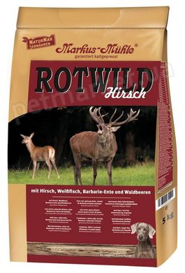 Markus-Muhle ROTWILD Hirsch - корм для собак (оленина/качка) - 5 кг % Petmarket