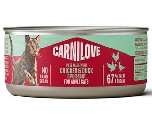 Carnilove Chicken, Duck & Pheasant - вологий корм для котів (курка/качка/фазан) - 100 г Petmarket