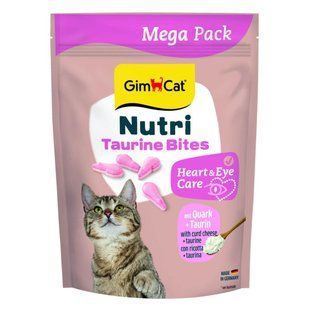 GimCat Nutri Taurine Bites - вітамінізовані ласощі для котів із сиром і таурином, 425 г Petmarket