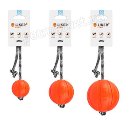 Collar LIKER Cord - Лайкер Корд - мячик-игрушка для собак - 9 см Petmarket