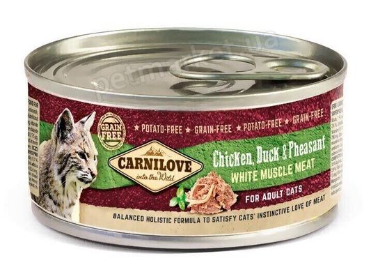 Carnilove CHICKEN, DUCK & PHEASANT - влажный корм для кошек (курица/утка/фазан) Petmarket