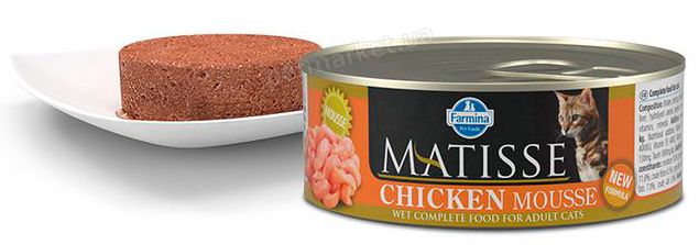 MATISSE Chicken влажный корм для кошек, мусс с курицей - 85 г Petmarket