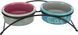 Trixie Bowl Set яскраві керамічні миски на підставці для котів - 300 мл х 2 шт.