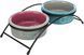 Trixie Bowl Set яскраві керамічні миски на підставці для котів - 300 мл х 2 шт.