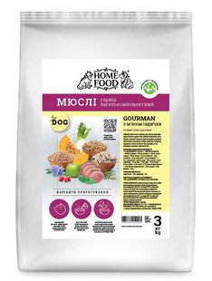 Home Food МЮСЛИ GOURMAN Индейка - кормовая смесь для питания собак по системе BARF - 7 кг Petmarket