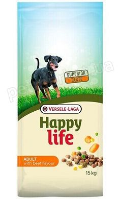 Happy Life ADULT with Beef - корм для собак всіх порід (курка/яловичина) - 3 кг Petmarket