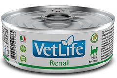 Farmina VetLife Renal влажный корм для кошек поддержание функции почек, 85 г Petmarket