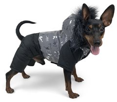 Dogs Bomba GLOW зимовий комбінезон світловідбиваючий для собак - №7, Сірий Petmarket