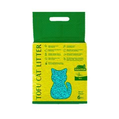 Хвостик ТОФФУ - соєвий наповнювач для котів з ароматом м'яти - 6 л (2,6кг) Petmarket