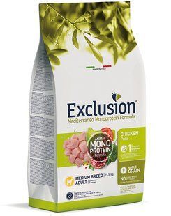 Exclusion Noble Grain Adult Chicken Medium Breed - корм для взрослых собак средних пород с курицей Petmarket