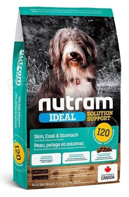 Nutram IDEAL Skin, Coat & Stomach - корм холистик для собак с чувствительной кожей или пищеварением (ягненок/рис) - 20 кг % Petmarket