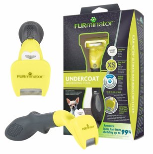 Furminator DOG SHORT HAIR S - інструмент для вичісування шерсті у короткошерстих собак вагою 4,5-10 кг % Petmarket