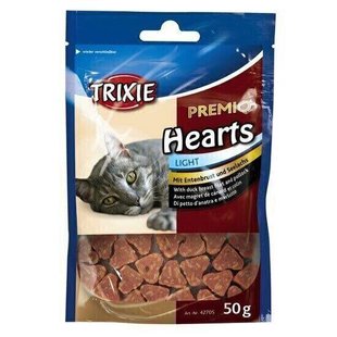 Trixie Premio HEARTS - ласощі для кішок (качка/минтай) Petmarket