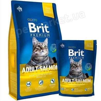 Brit Premium ADULT Salmon - корм для кошек (лосось в соусе) - 1,5 кг Petmarket