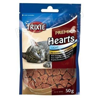 Trixie Premio HEARTS - лакомства для кошек (утка/минтай) Petmarket