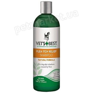 Vet’s Best FLEA ITCH RELIEF Shampoo - успокаивающий шампунь для собак - 470 мл Petmarket