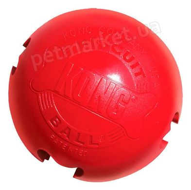 Kong BISCUIT BALL - Мяч для лакомств - игрушка для собак - S, красный % Petmarket