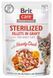 Brit Care Cat Sterilized Fillets In Gravy - беззерновий вологий корм для стерилізованих котів (качка в соусі) - 85 г