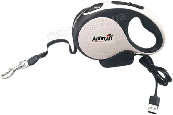 AnimAll поводок-рулетка с LED фонариком для собак Petmarket